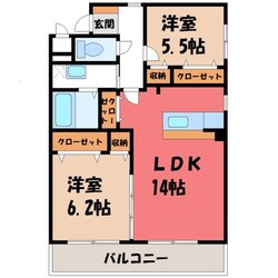 シャルマンテールの物件間取画像